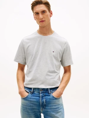 Tommy Hilfiger Koszulka męska Mężczyźni Bawełna szary,