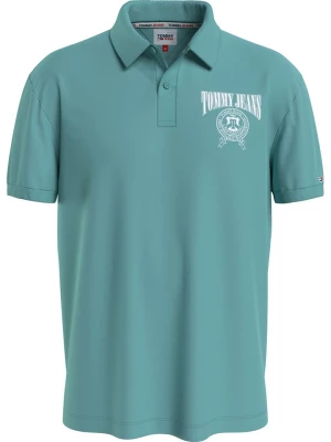 Tommy Hilfiger Koszulka polo w kolorze turkusowym rozmiar: S