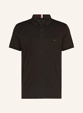 Tommy Hilfiger Koszulka Polo Z Dżerseju Regular Fit schwarz