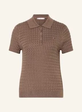 Tommy Hilfiger Koszulka Polo Z Dzianiny braun
