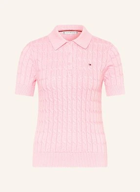 Tommy Hilfiger Koszulka Polo Z Dzianiny pink