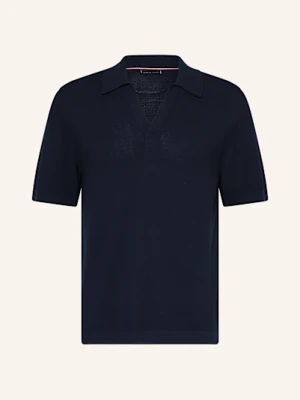 Tommy Hilfiger Koszulka Polo Z Dzianiny Regular Fit blau