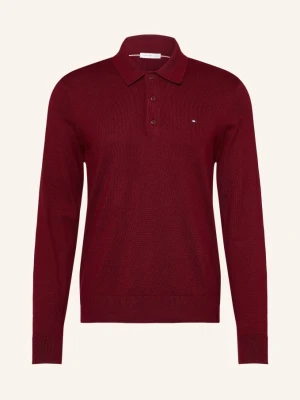 Tommy Hilfiger Koszulka Polo Z Dzianiny rot CIEMNOCZERWONY