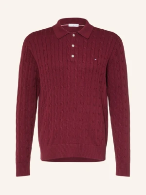 Tommy Hilfiger Koszulka Polo Z Dzianiny rot CIEMNOCZERWONY