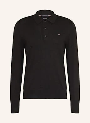 Tommy Hilfiger Koszulka Polo Z Dzianiny schwarz