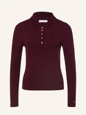 Tommy Hilfiger Koszulka Polo Z Jerseyu rot CIEMNOCZERWONY