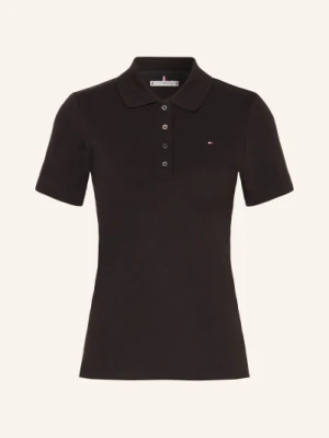 Tommy Hilfiger Koszulka Polo Z Piki schwarz