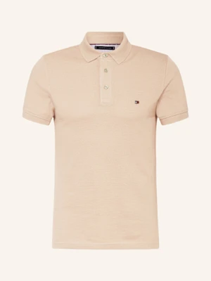 Tommy Hilfiger Koszulka Polo Z Piki Slim Fit beige