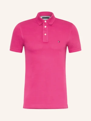 Tommy Hilfiger Koszulka Polo Z Piki Slim Fit pink