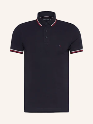 Tommy Hilfiger Koszulka Polo Z Piki Tipped Slim Fit blau