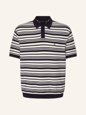 Tommy Hilfiger Koszulka Polo Z Pikowanym Wzorem blau