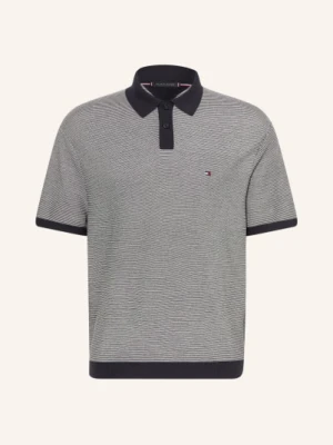 Tommy Hilfiger Koszulka Polo Z Pikowanym Wzorem blau