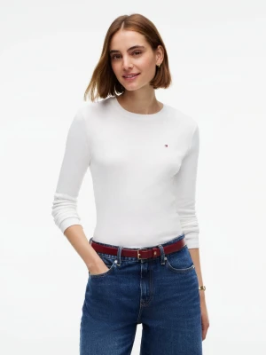 Tommy Hilfiger koszulka z długim rękawem Kobiety Bawełna (100%) biały