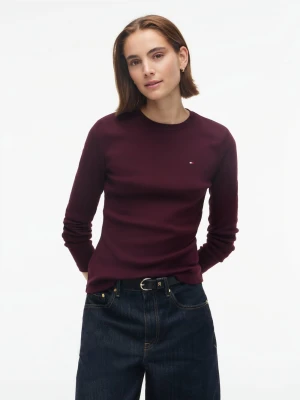 Tommy Hilfiger koszulka z długim rękawem Kobiety Bawełna (100%) lila