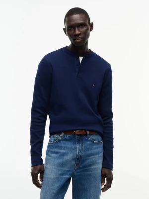 Tommy Hilfiger koszulka z długim rękawem Mężczyźni Bawełna niebieski