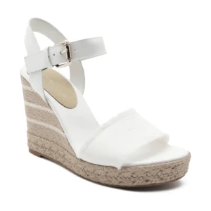 Tommy Hilfiger Koturny DENIM WEDGE | z dodatkiem skóry