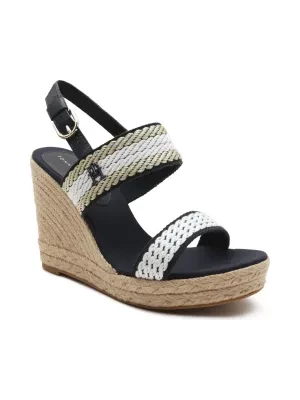 Tommy Hilfiger Koturny GOLDEN WEBBING WEDGE