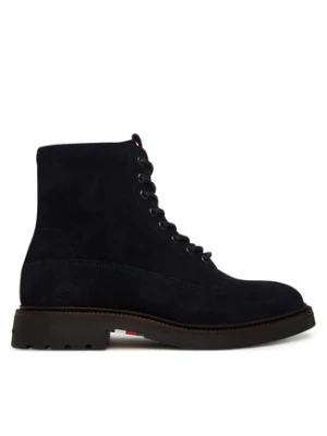 Tommy Hilfiger Kozaki Comfort Lwt FM0FM05594 Granatowy