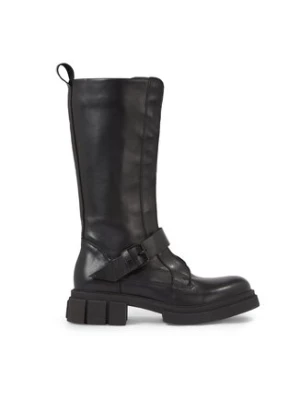 Tommy Hilfiger Kozaki Cool Monochromatic Bikerboot FW0FW07338 Czarny