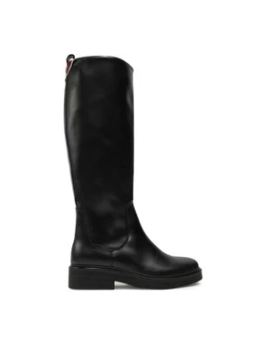 Tommy Hilfiger Kozaki Premium Leather Long Boot FW0FW08180 Czarny