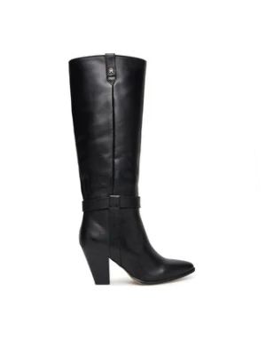 Tommy Hilfiger Kozaki T-Strap Pointy FW0FW08982 Czarny