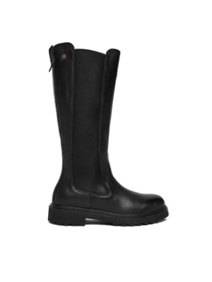 Tommy Hilfiger Kozaki Th Lthr Cleated Long Boot FW0FW08985 Czarny