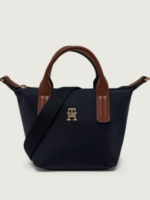 Tommy Hilfiger Kuferek | z dodatkiem skóry granatowy