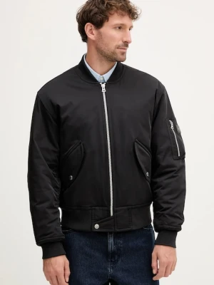 Tommy Hilfiger kurtka bomber kolor czarny zimowa MW0MW40593