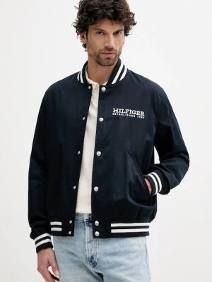 Tommy Hilfiger kurtka bomber kolor granatowy przejściowa MW0MW40647