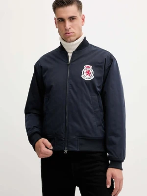 Tommy Hilfiger kurtka bomber kolor granatowy przejściowa oversize MW0MW41083