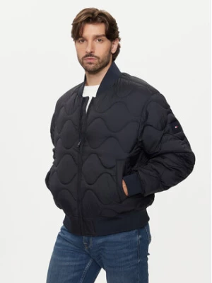 Tommy Hilfiger Kurtka bomber MW0MW37341 Granatowy Regular Fit