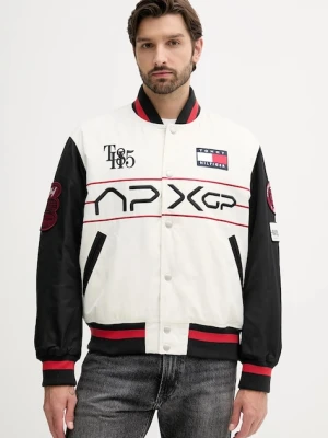 Tommy Hilfiger kurtka bomber x F1 THE MOVIE kolor biały przejściowa MW0MW41367