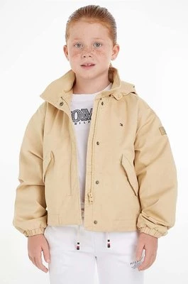 Tommy Hilfiger kurtka dziecięca kolor beżowy