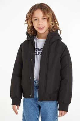Tommy Hilfiger kurtka dziecięca kolor czarny