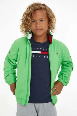 Tommy Hilfiger kurtka dziecięca kolor zielony