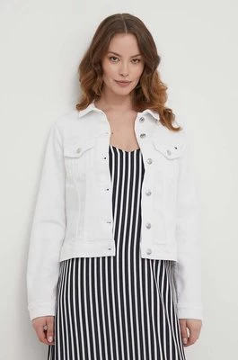 Tommy Hilfiger kurtka jeansowa damska kolor biały przejściowa WW0WW41336