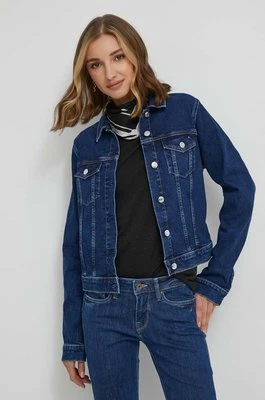 Tommy Hilfiger kurtka jeansowa damska kolor granatowy przejściowa
