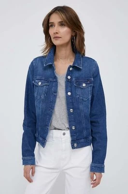 Tommy Hilfiger kurtka jeansowa damska kolor niebieski przejściowa