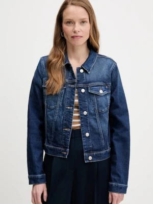 Tommy Hilfiger kurtka jeansowa kolor granatowy przejściowa WW0WW45663