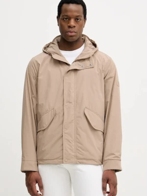 Tommy Hilfiger kurtka kolor beżowy przejściowa MW0MW42563