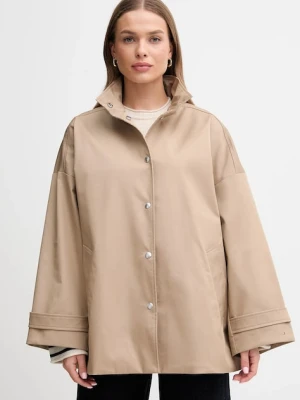Tommy Hilfiger kurtka kolor beżowy przejściowa oversize WW0WW45715