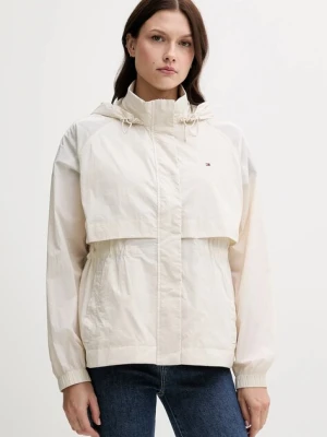 Tommy Hilfiger kurtka kolor beżowy przejściowa WW0WW46444
