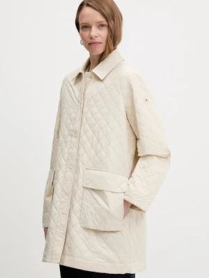 Tommy Hilfiger kurtka kolor beżowy przejściowa WW0WW46448