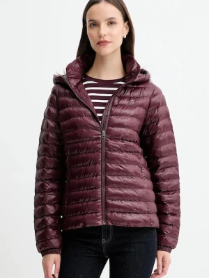 Tommy Hilfiger kurtka kolor bordowy przejściowa WW0WW47351