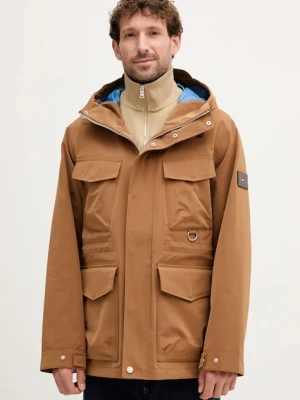 Tommy Hilfiger kurtka kolor brązowy przejściowa MW0MW41398