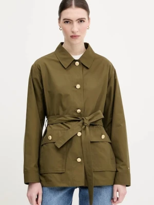 Tommy Hilfiger kurtka kolor zielony przejściowa WW0WW45620