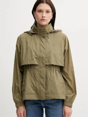 Tommy Hilfiger kurtka kolor zielony przejściowa WW0WW46444