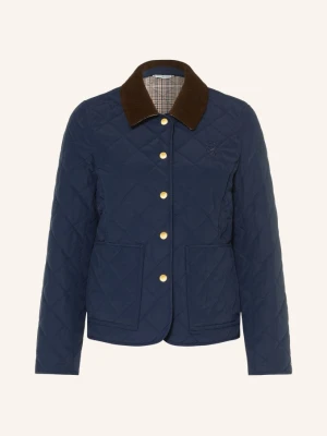 Tommy Hilfiger Kurtka Pikowana Z Sztruksem blau beżowy