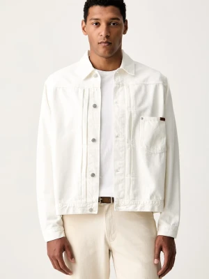Tommy Hilfiger kurtka przejściowa męska jeansowa beżowy