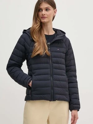 Tommy Hilfiger kurtka puchowa damska kolor granatowy przejściowa WW0WW42350